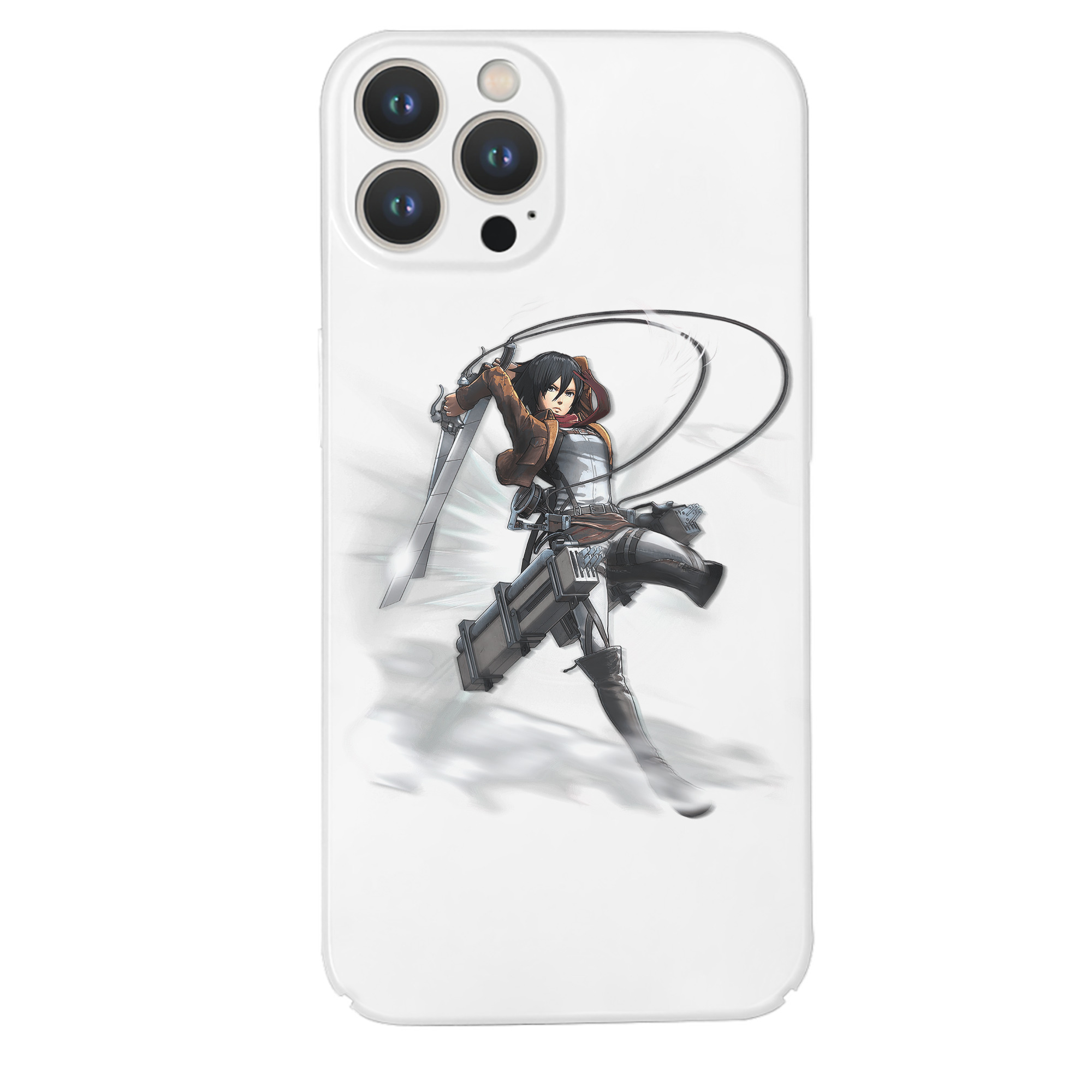 （画像用） 進撃の巨人 ミカサ·アッカーマン Attack on Titan Mikasa Ackerman 【iPhone 14シリーズ対応】ハードケース